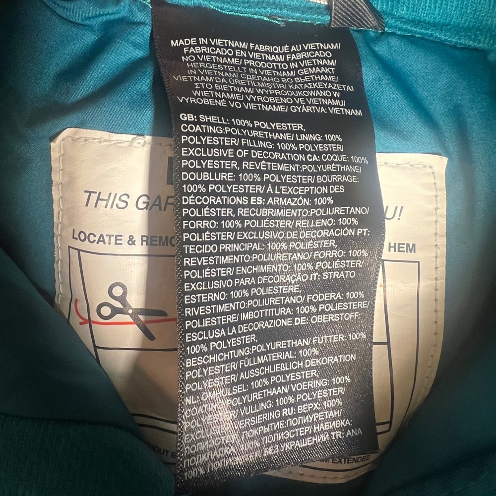 The North Face Freedom Insulated Snow Pants in Harbor Blue, Girls Size 10 Medium - Picture 11 of 16